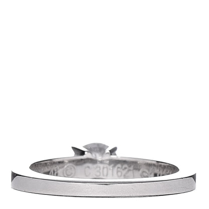 Cartier Platinum .53ct Diamond Solitaire Engagement Ring 48 4.5 4 of 8