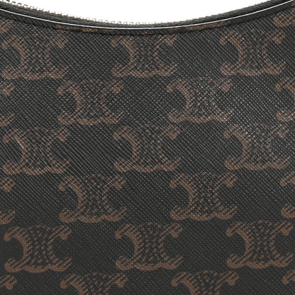 Celine Triomphe Canvas Calfskin Ava Shoulder Bag Tan 9 of 14