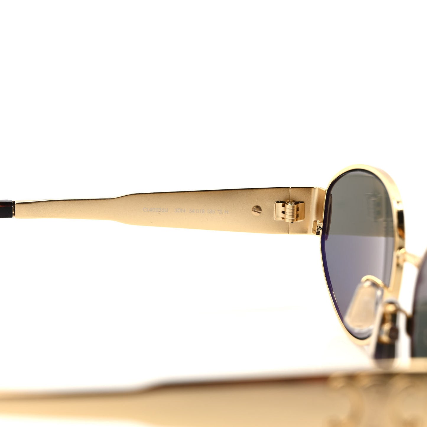 Metal Triomphe 01 Sunglasses CL40235U Gold Green
