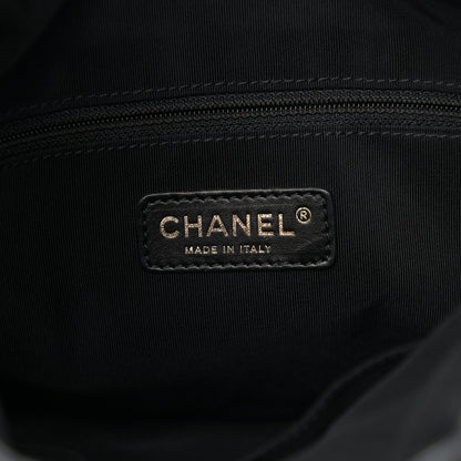 Chanel Calfskin Quilted Medium Chain Me Hobo Black 6 of 11