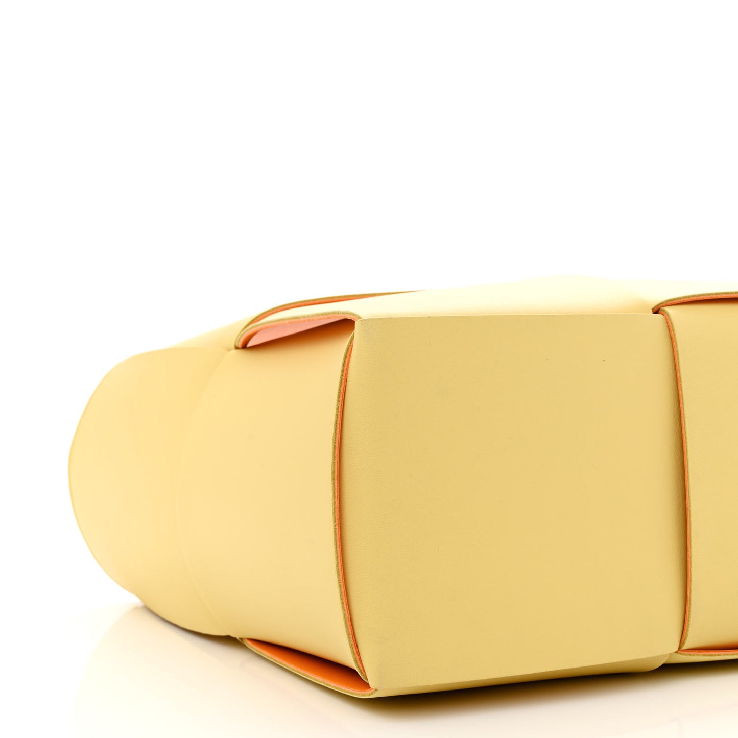 Nappa Maxi Intrecciato Medium Arco Tote Butter Tangerine Gold