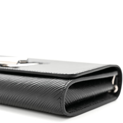 Louis Vuitton Epi Twist Chain Wallet Black 10 of 12