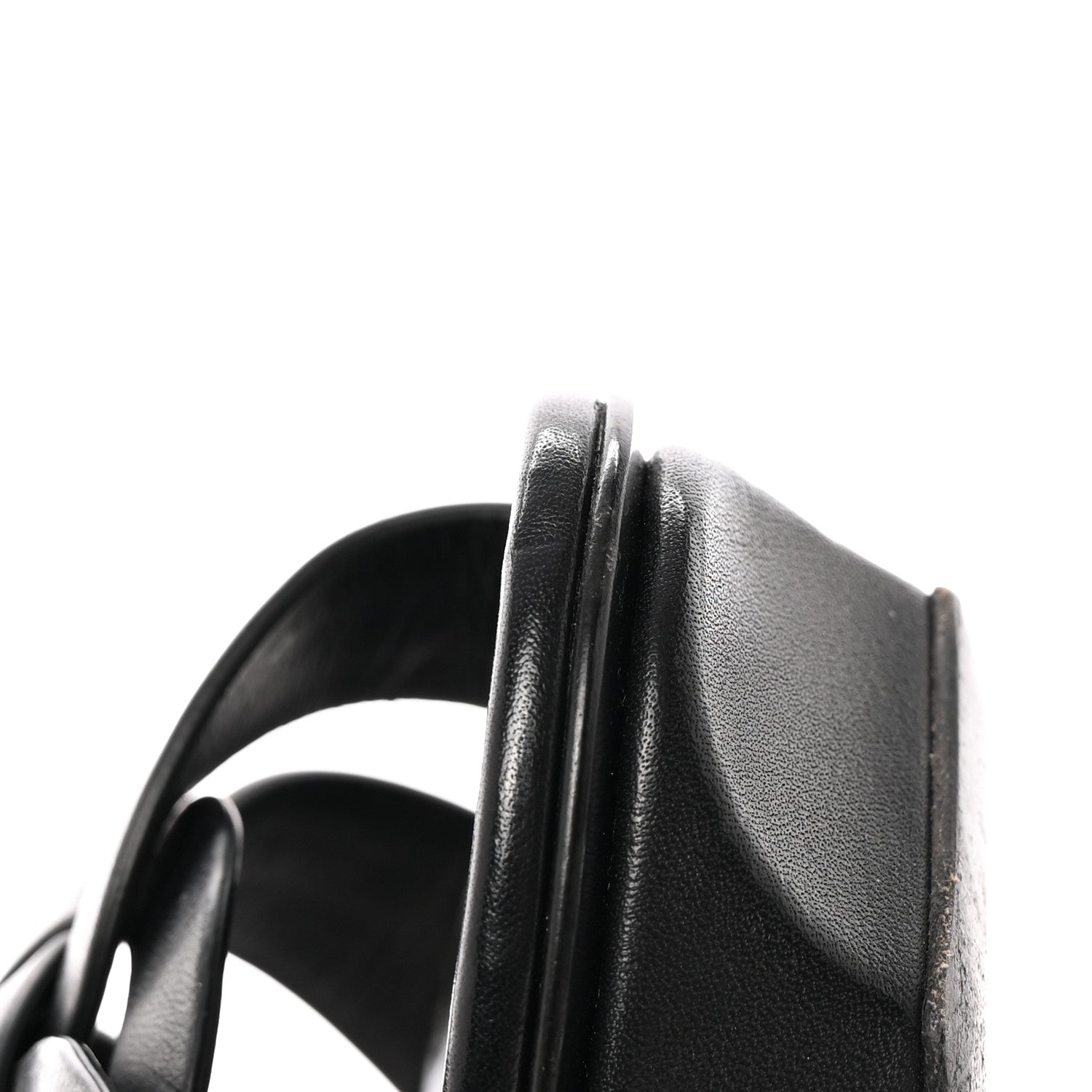 Saint Laurent Calfskin Tribute 75 Platform Sandals 40 Black 13 of 14