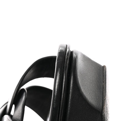 Saint Laurent Calfskin Tribute 75 Platform Sandals 40 Black 13 of 14