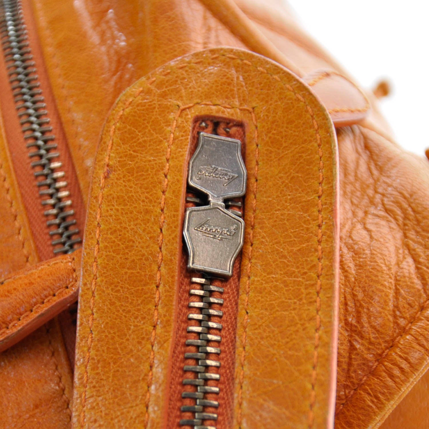 Balenciaga Chevre Ring Handle Hobo Pumpkin 5 of 8