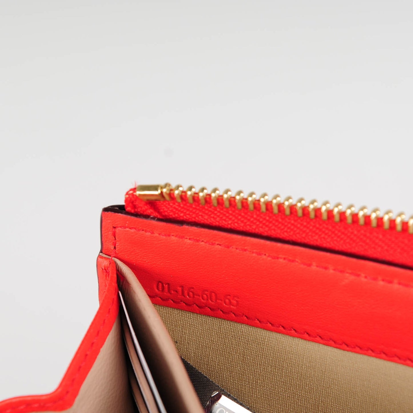 Calfskin Georgia Flap Wallet Poppy