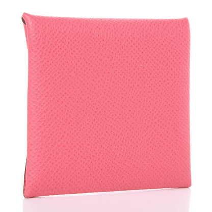 Hermes Epsom Bastia Coin Purse Rose Azalee 3 of 8