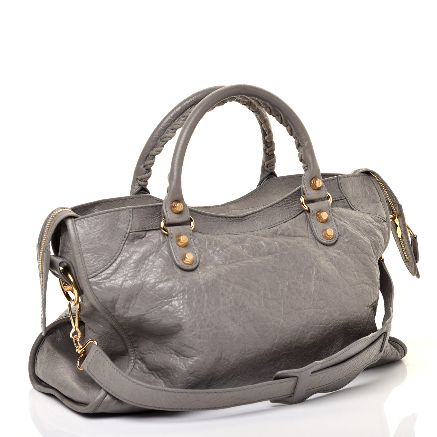Agneau Giant 12 Gold Hardware City Gris Pyrite