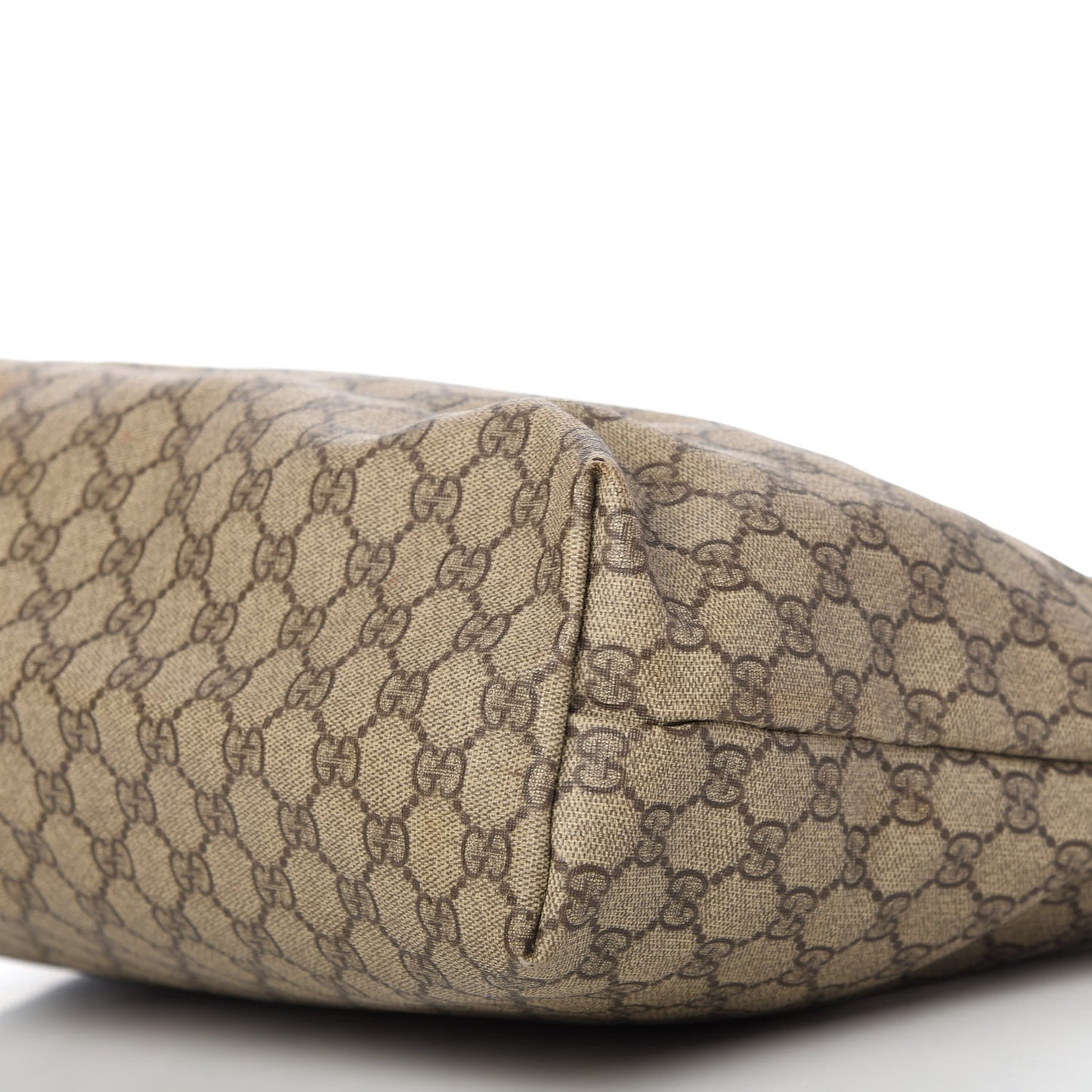 GG Supreme Monogram Medium Zippered Shopping Tote Off White