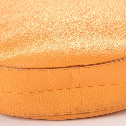 Celine Crisped Calfskin Medium Hobo Saffron 9 of 9