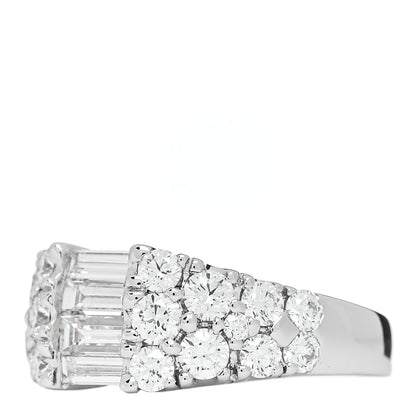 Parker & West by FASHIONPHILE 18K White Gold Diamond 1.92ctw Baguette Round Cut Ring 50 5.25 3 of 9