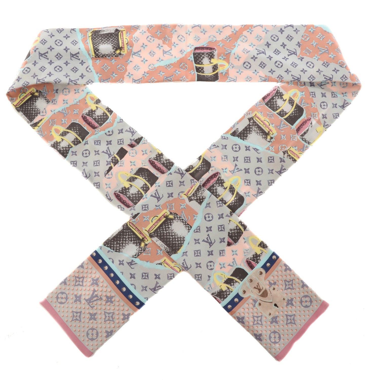 Louis Vuitton Silk Monogram Wallpaper Bandeau 1 of 7