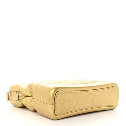 Chanel Metallic Lambskin Calfskin Quilted Large Gabrielle Hobo Gold 4 of 11