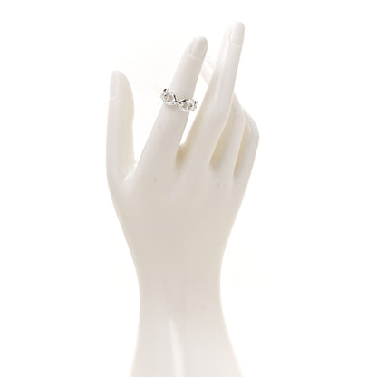 Hermes Sterling Silver PM Chaine d'Ancre Enchainee Band Ring 49 4.75 2 of 7