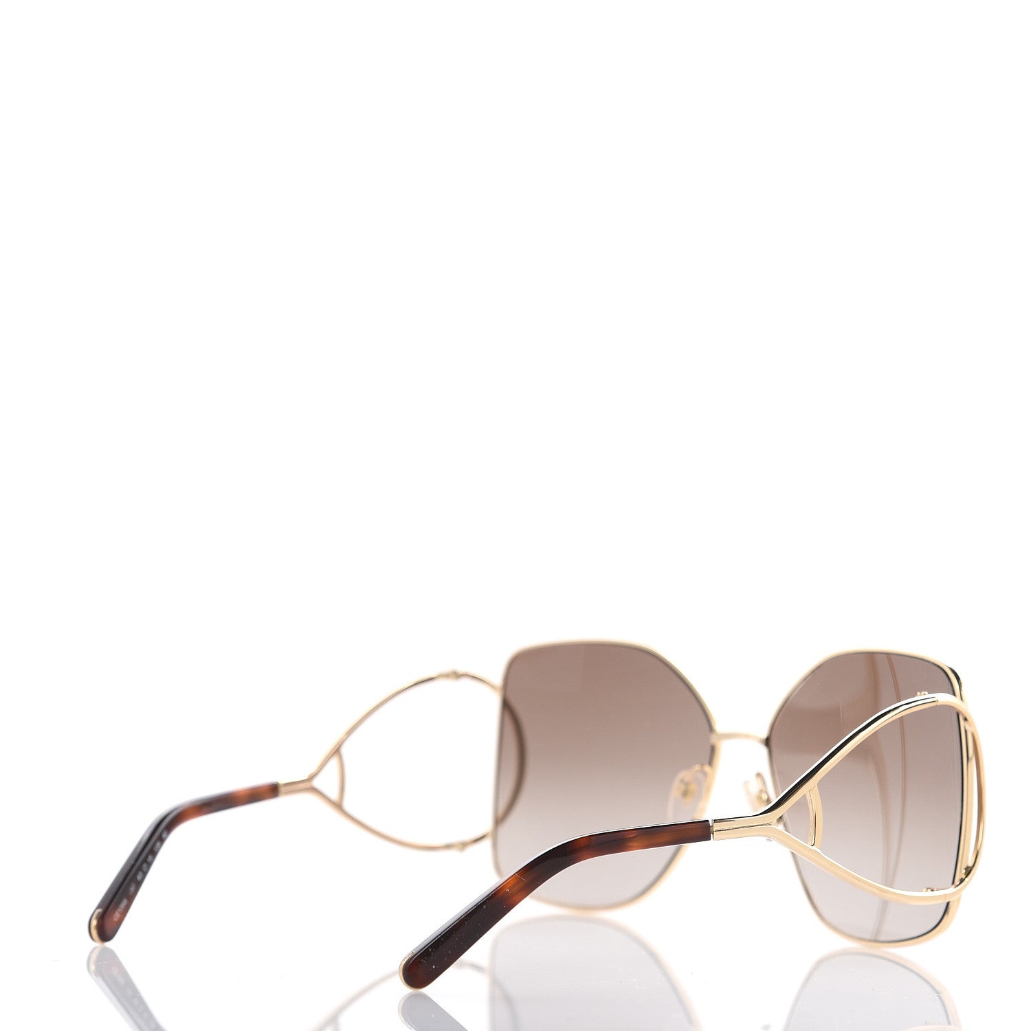 Chloe Jackson Oversized Square Sunglasses CE135S Gold 3 of 7