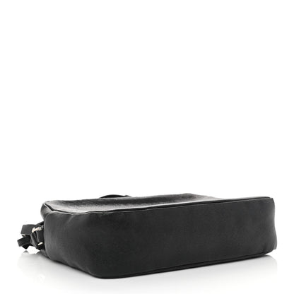 Saint Laurent Lambskin Monogram Embossed Small Lou Camera Bag Black 4 of 11
