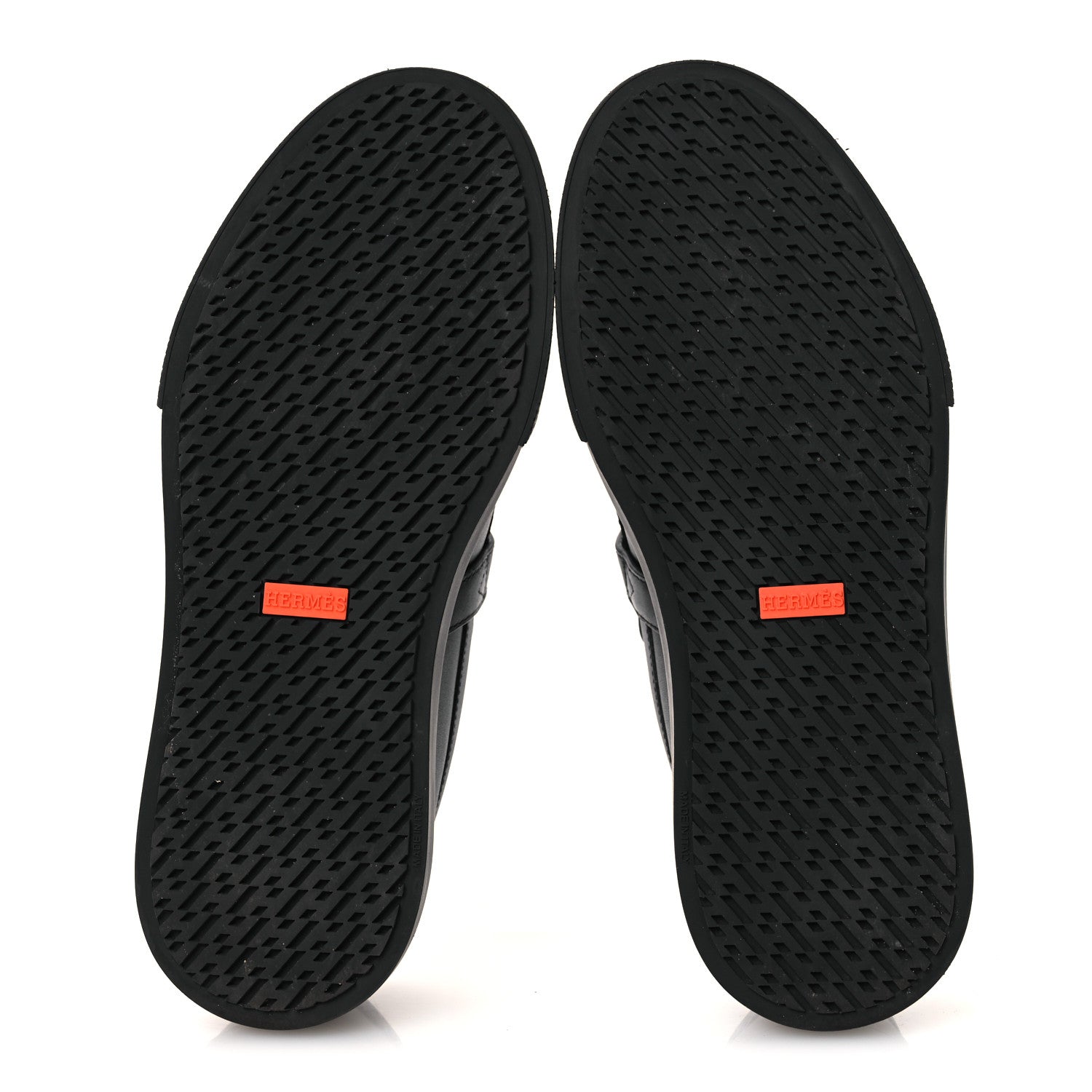 Hermes Calfskin Mens Game Slip On Sneakers 40 Black 7 of 14
