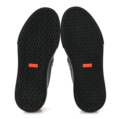 Hermes Calfskin Mens Game Slip On Sneakers 40 Black 7 of 14