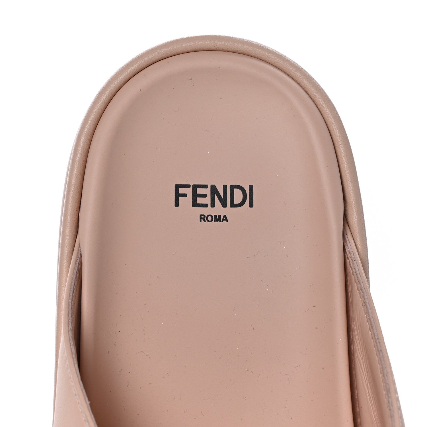 Fendi Vitello Womens Fendigraphy Slide Sandals 40 Light Rose 7 of 9