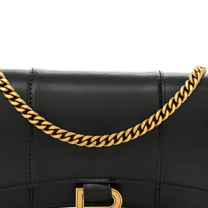 Balenciaga Shiny Box Calfskin Hourglass Chain Bag Black 7 of 10