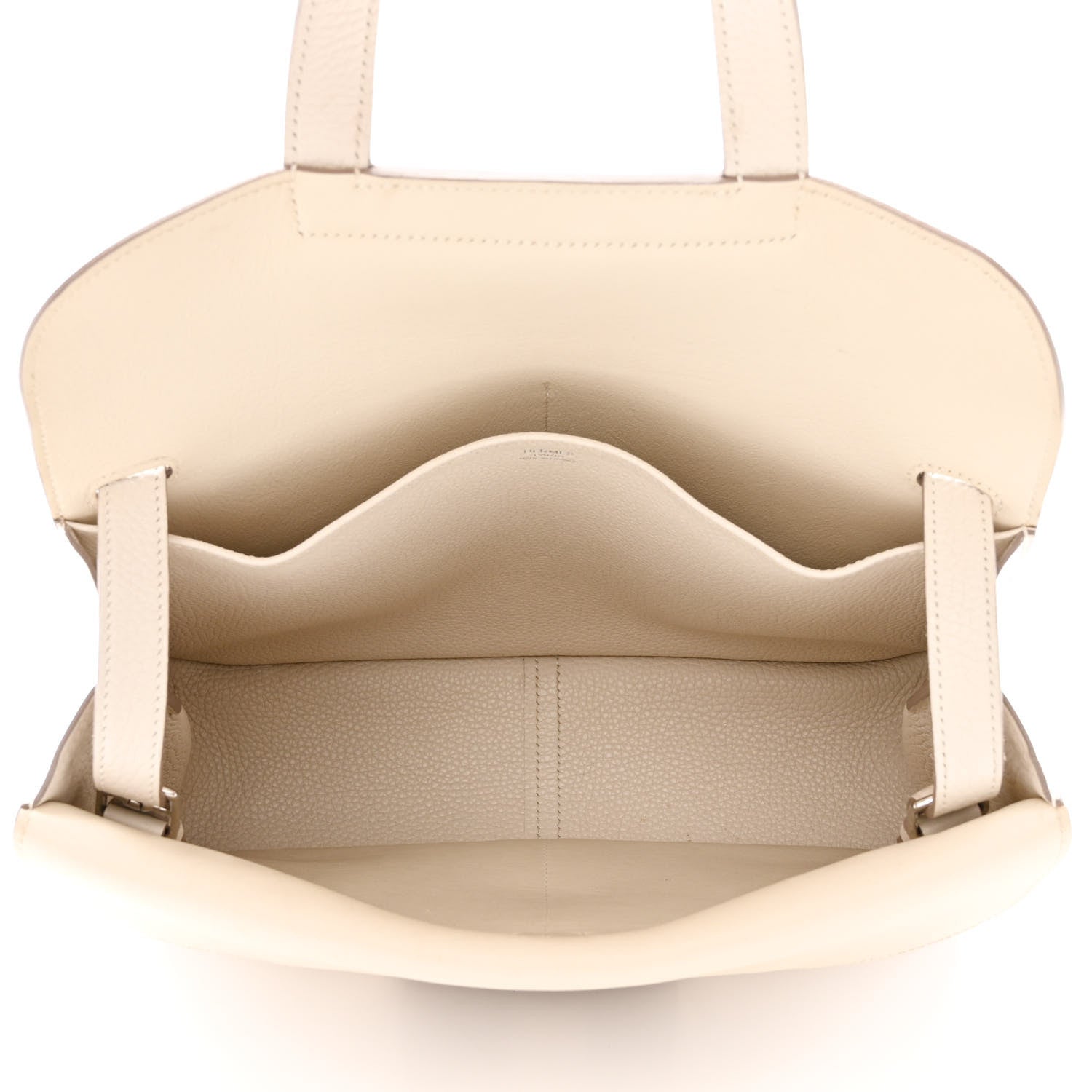 Hermes Taurillon Clemence Halzan 31 GM Craie 5 of 19
