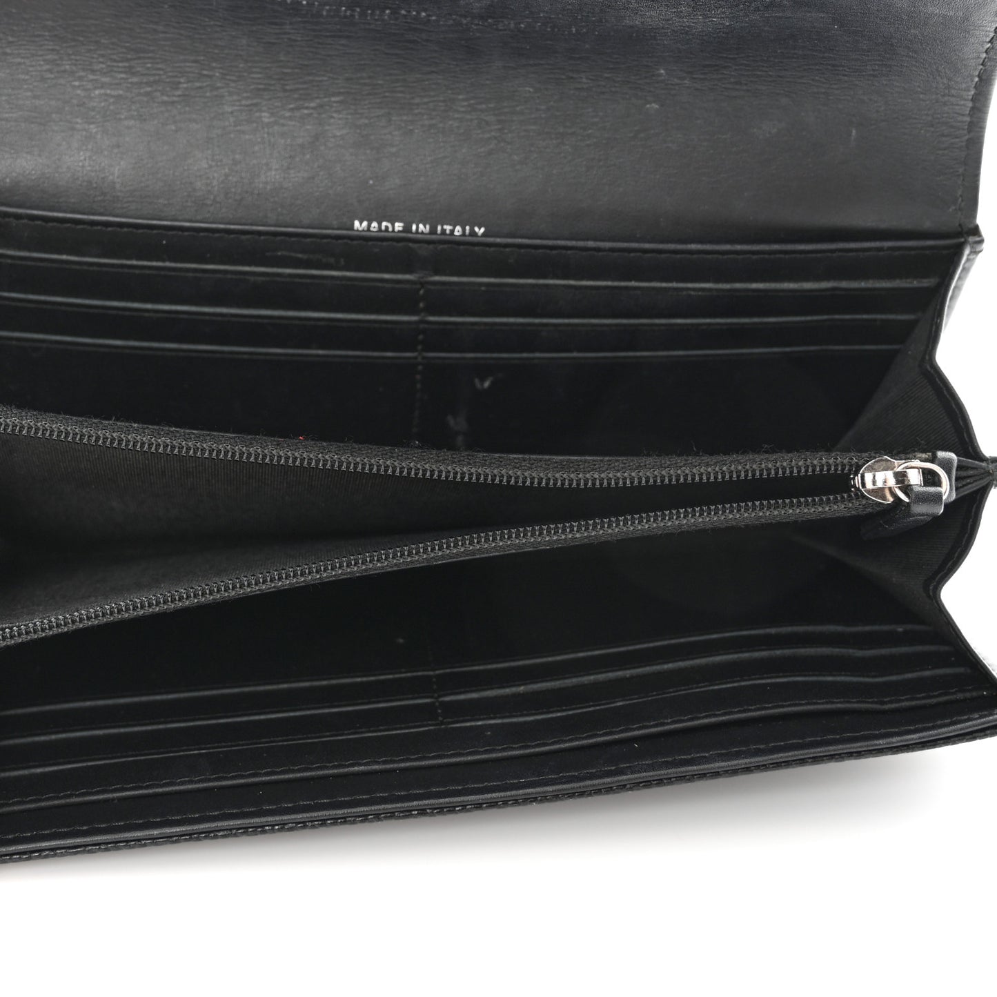 Caviar Timeless CC Large Gusset Flap Wallet Black