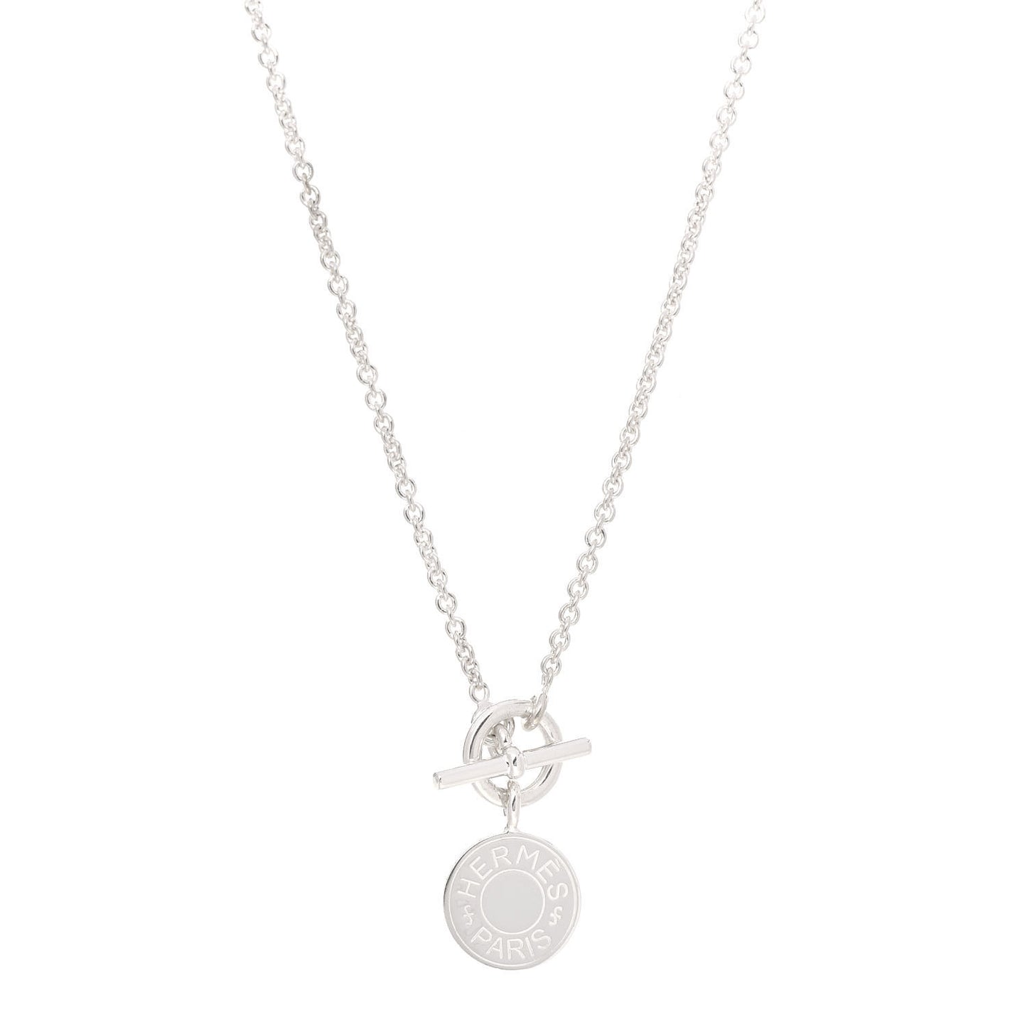 Sterling Silver Mini Clou de Selle Charm Pendant Necklace
