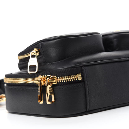 Louis Vuitton Calfskin Monogram Embossed Utility Crossbody Black 6 of 9