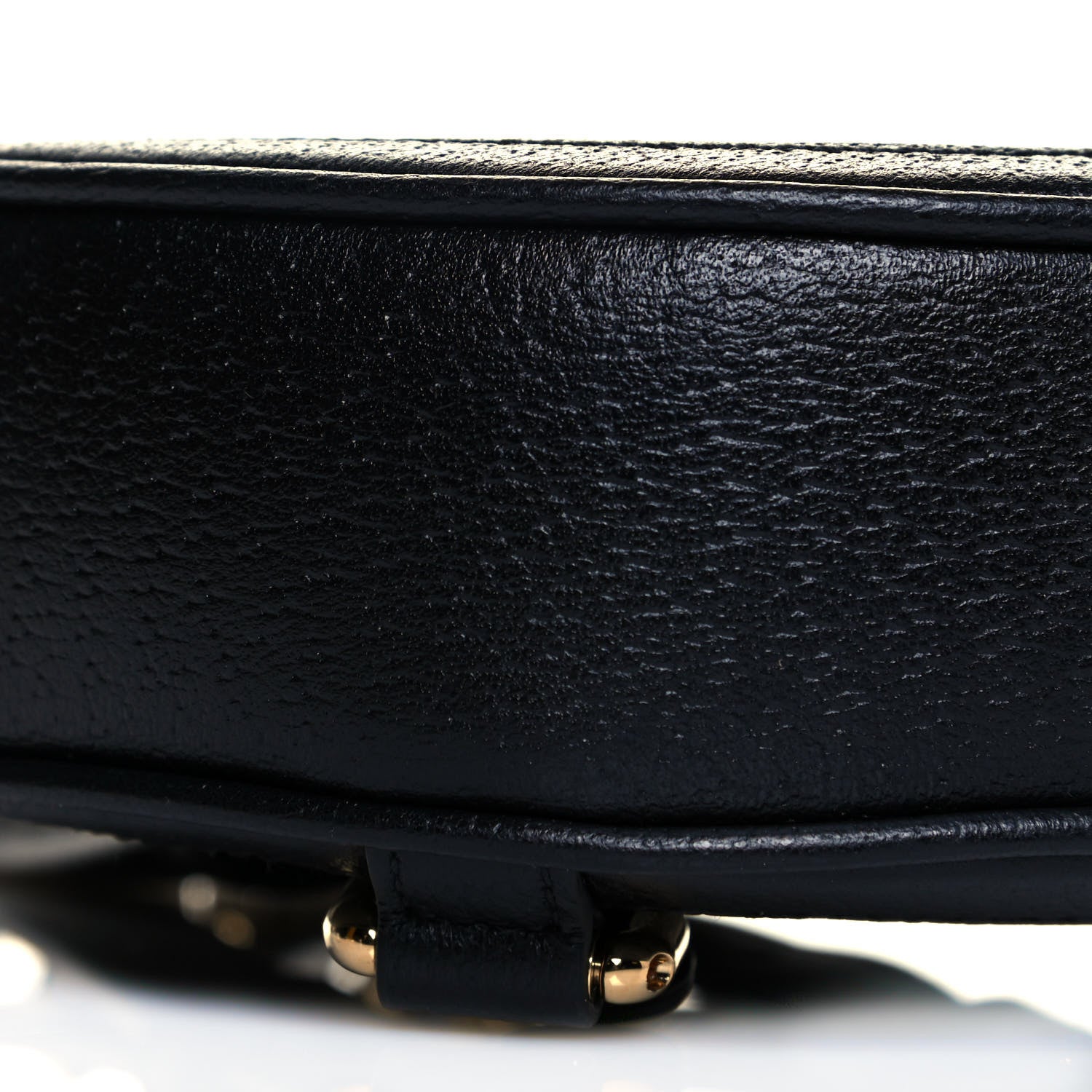 Gucci Grained Calfskin Web Mini Ophidia Round Backpack Black 6 of 8