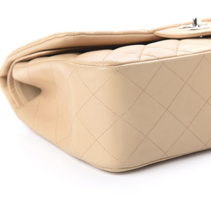 Chanel Lambskin Quilted Jumbo Double Flap Beige Clair 6 of 12