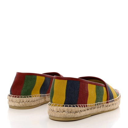 Gucci Canvas Baiadera Stripe Mens Espadrilles 8 Multicolor 4 of 10
