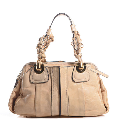 Chloe Leather Heloise Satchel Beige 1 of 9