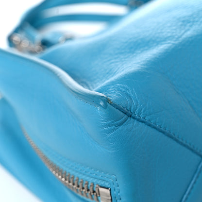 Balenciaga Supple Calfskin Papier A6 Zip Around Tote Bleu Caraibes 11 of 25
