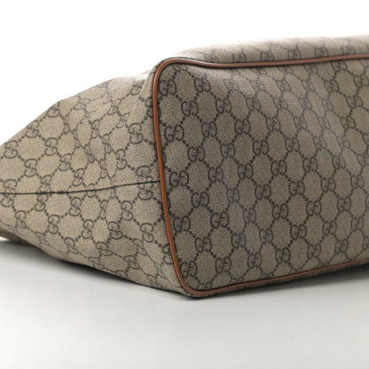 Gucci Soft GG Supreme Monogram Medium Crossbody Tote Beige Cuir 9 of 11