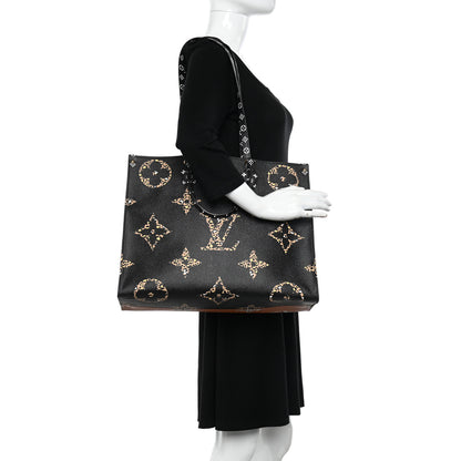 Louis Vuitton LOUIS VUITTON Monogram Giant Jungle Onthego GM Black 2 of 9