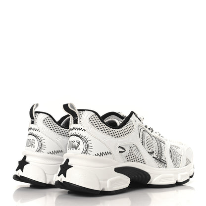 Christian Dior Technical Mesh Dior Chrono Sneakers 37 White Black 5 of 9