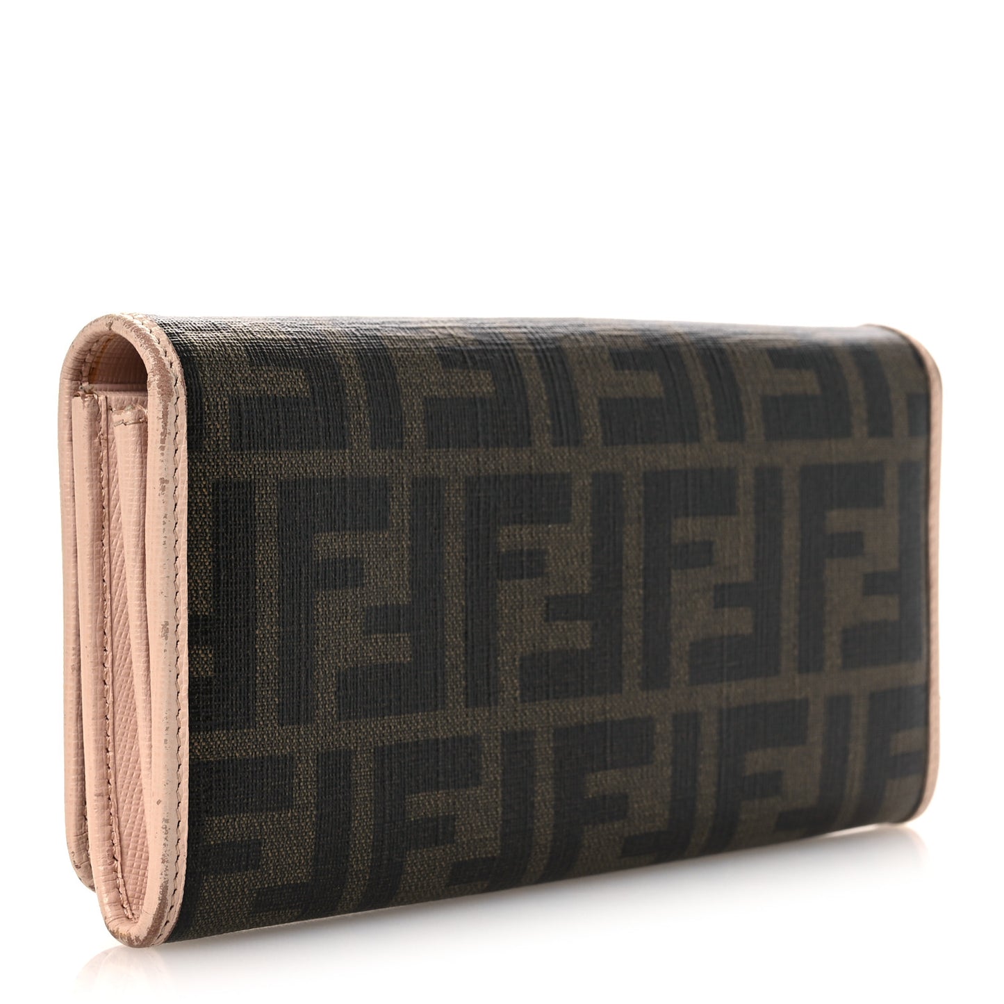 Zucca Spalmati Vitello Elite Continental Wallet Rose Plaster