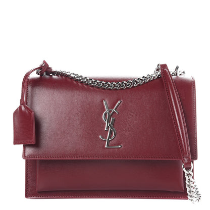 Saint Laurent Calfskin Medium Monogram Sunset Pallisandre 1 of 6