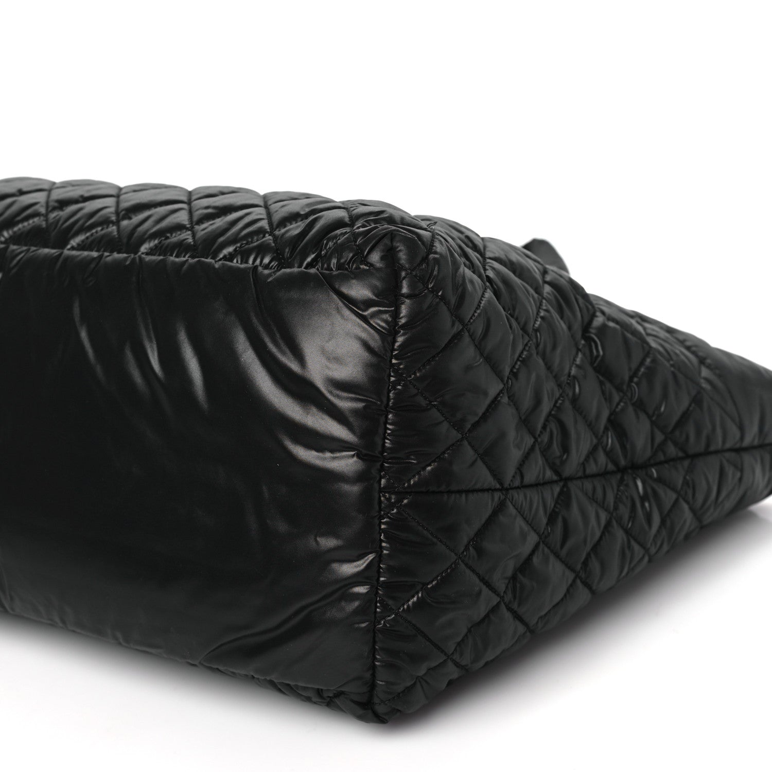 Chanel Nylon Quilted Large Coco Cocoon Tote Black 9 of 9