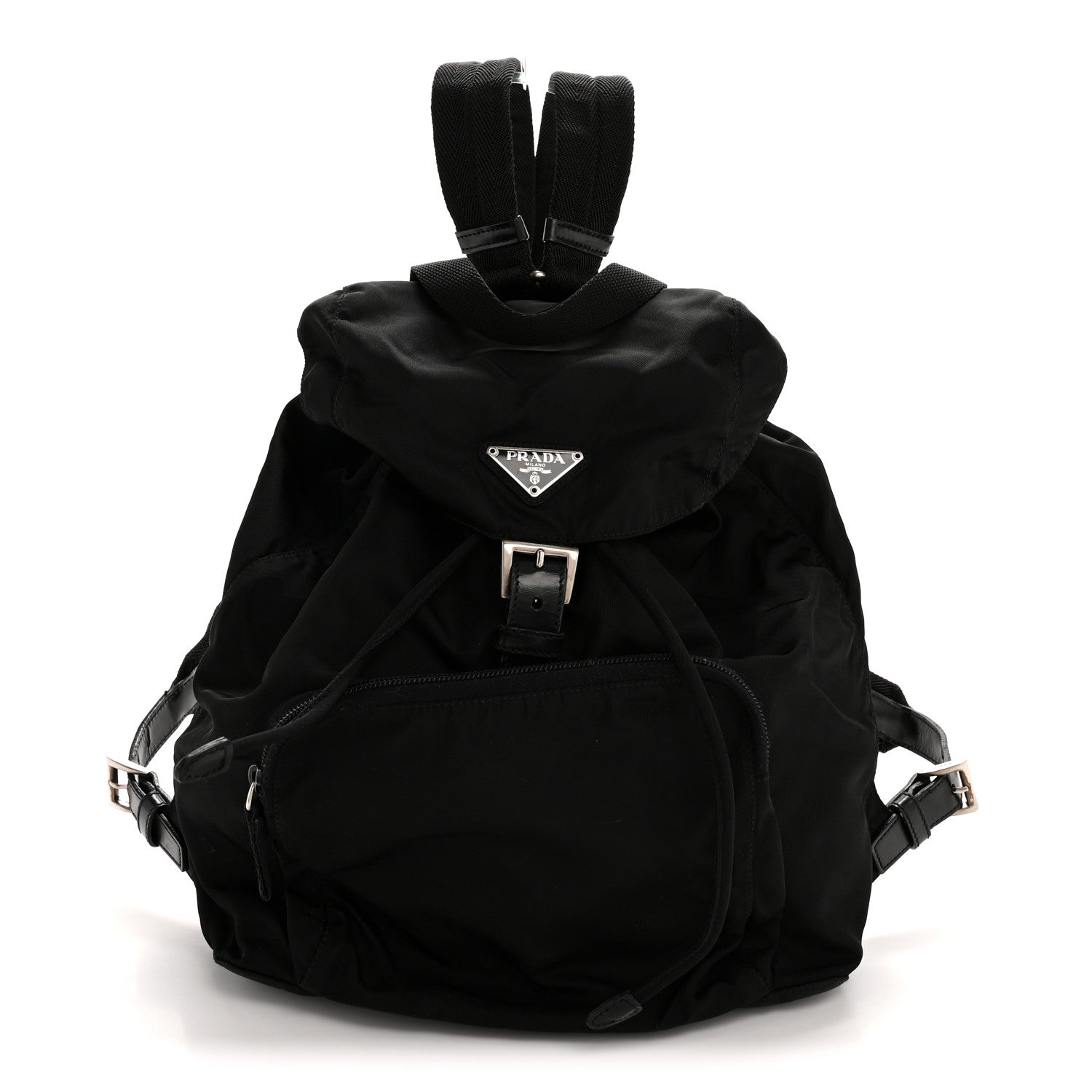 Prada Nylon Vela Single Buckle Backpack Black 1790506 – FASHIONPHILE