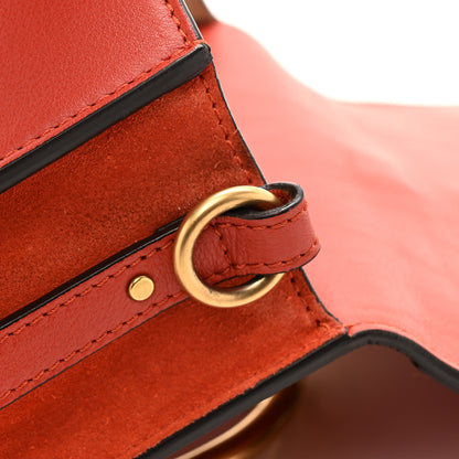Chloe Calfskin Suede Medium Nile Bracelet Bag Earthy Red 13 of 14