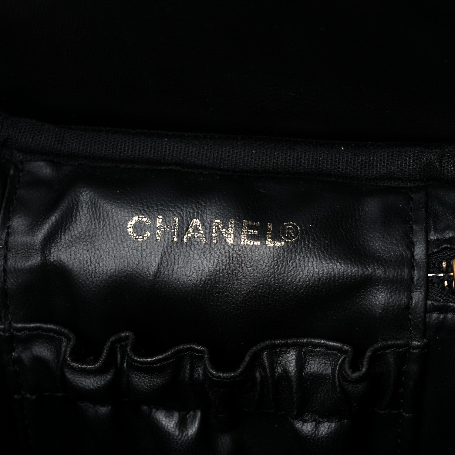 Chanel Caviar Cosmetic Vanity Bag Black 6 of 11