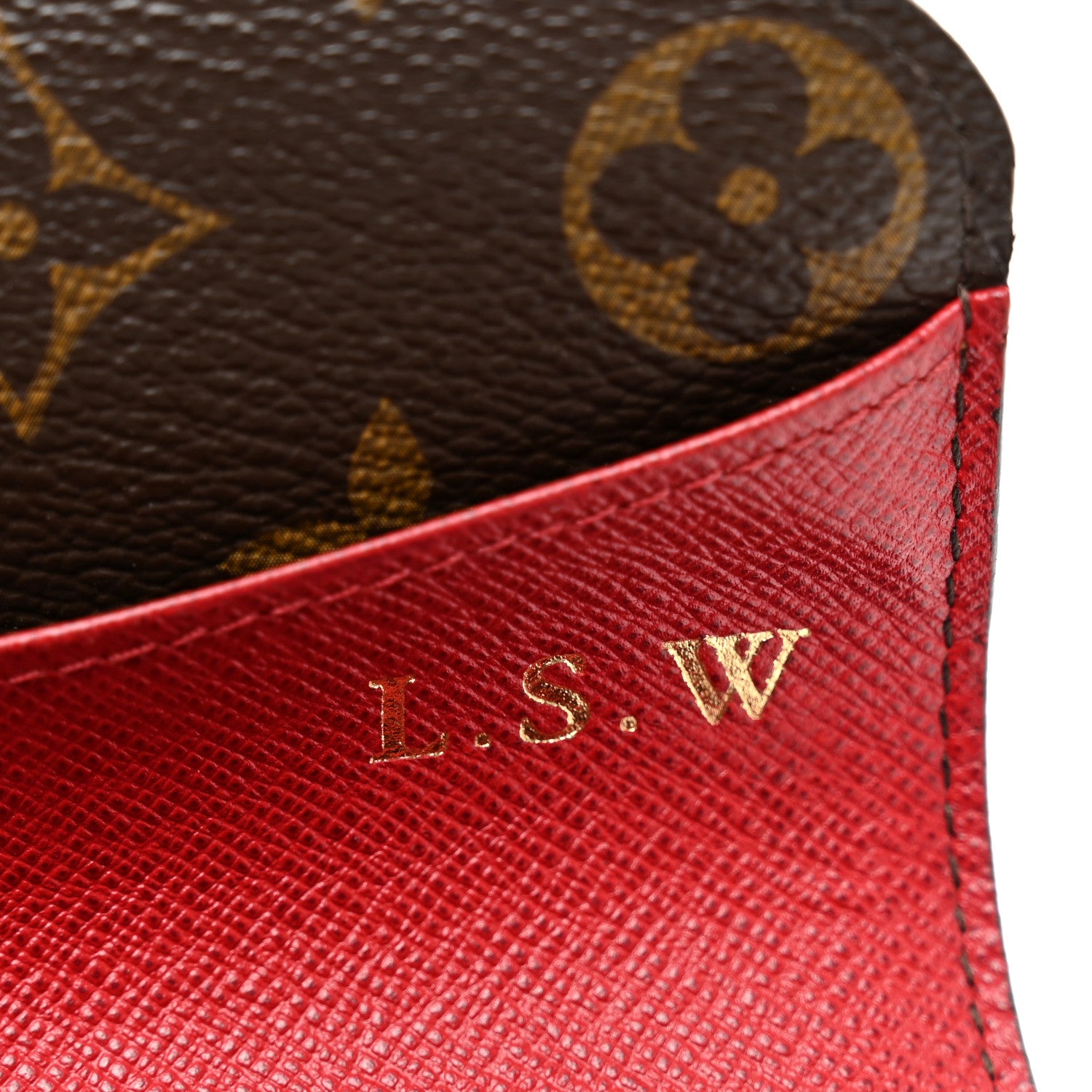 Louis Vuitton Monogram Emilie Wallet Rouge 7 of 12