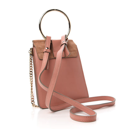Chloe Suede Calfskin Mini Faye Bracelet Bag Ideal Blush 3 of 10