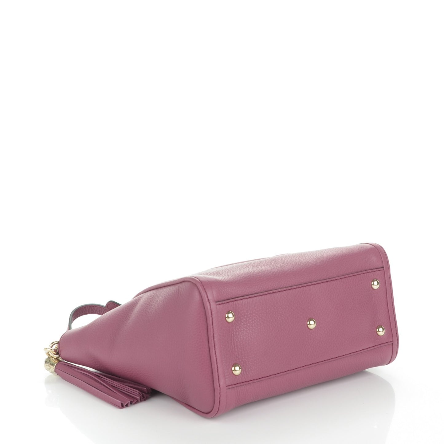 Pebbled Calfskin Small Soho Top Handle Bag Peonia Flower