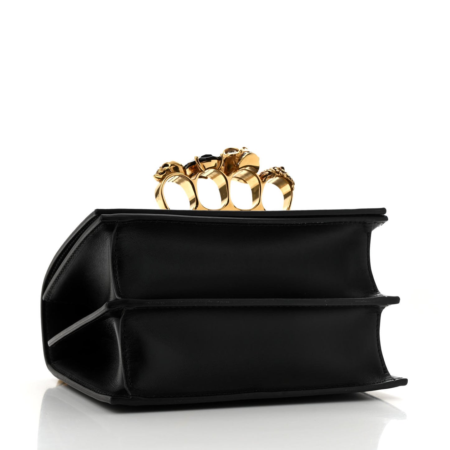 Calfskin Knuckle Crossbody Black