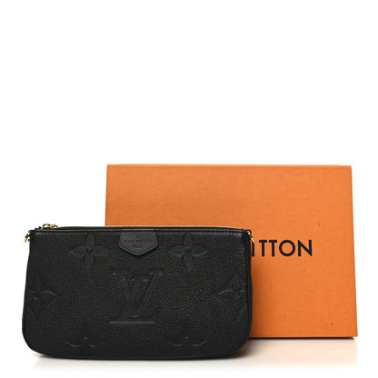 Louis Vuitton Empreinte Monogram Giant Multi Pochette Accessories Large Pochette Black 10 of 10