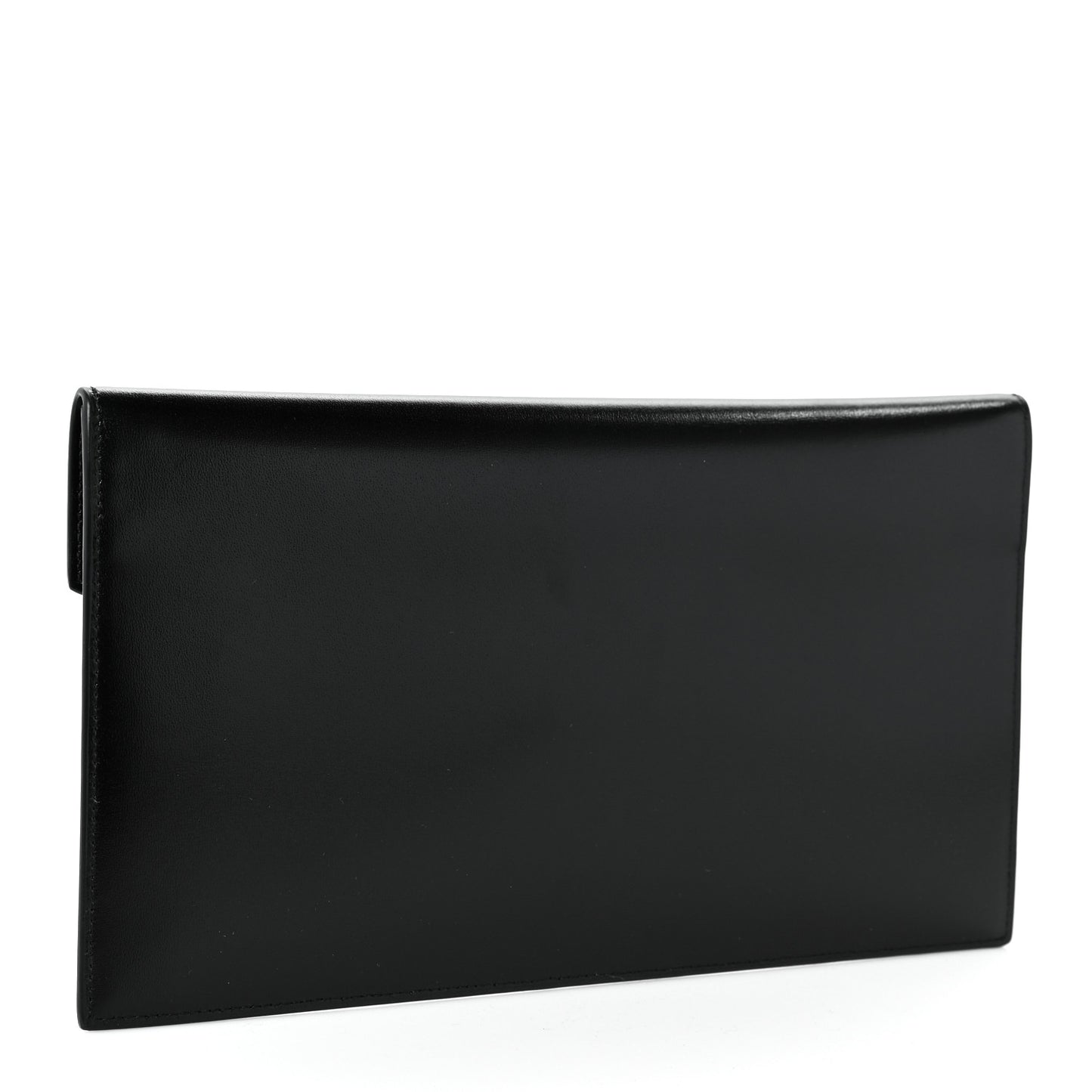 Smooth Shiny Calfskin Monogram Uptown Pouch Black
