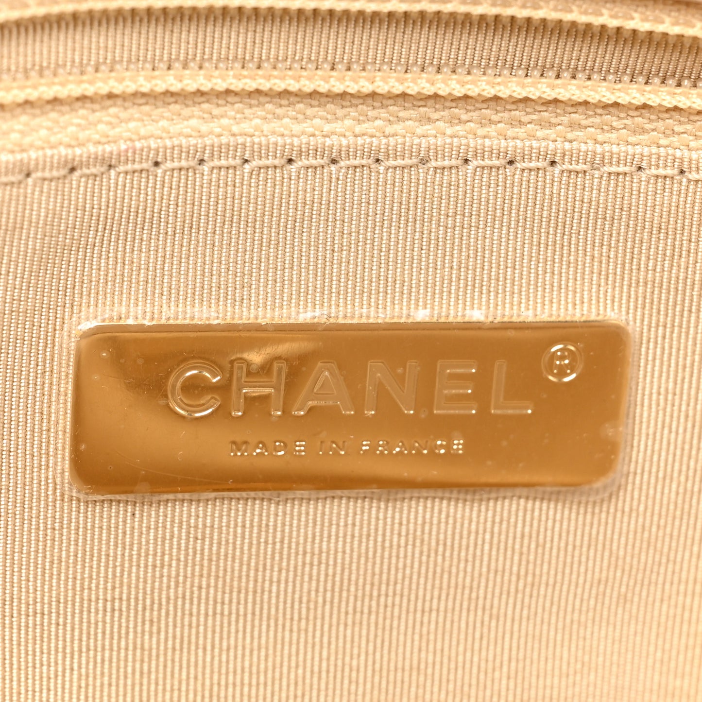 Lambskin Quilted Medium Chanel 19 Flap Beige