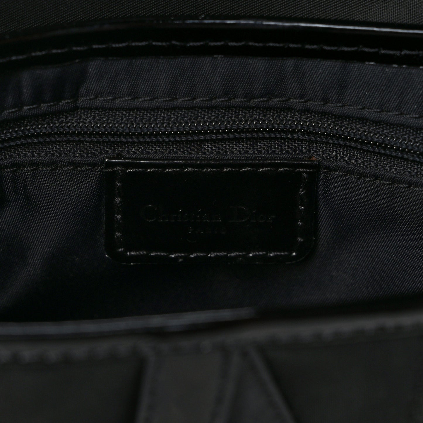 Nylon Saddle Bag Black